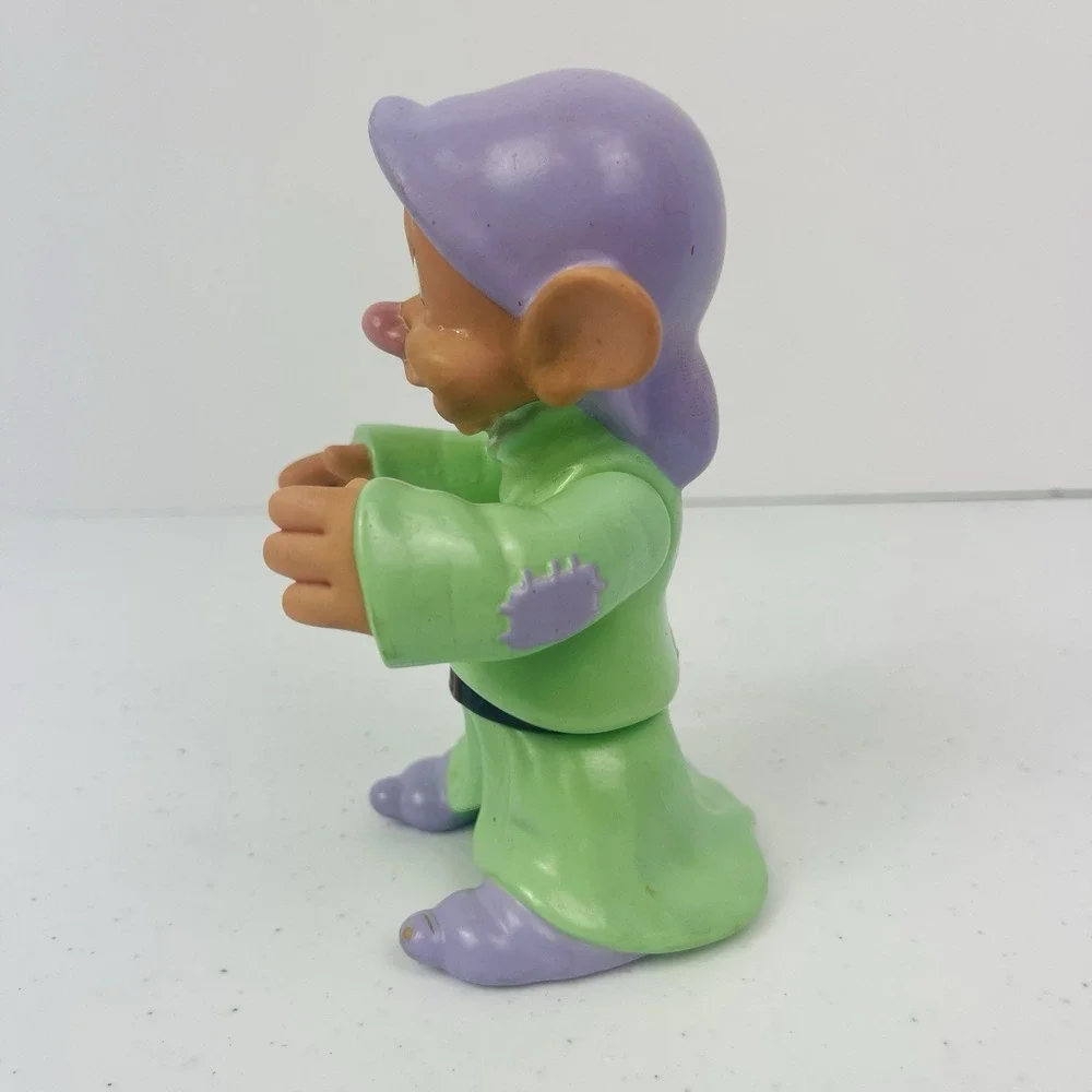 DOPEY Vintage Snow White and the Seven Dwarfs Vinyl Toy Doll Figure‎ Figurine 5